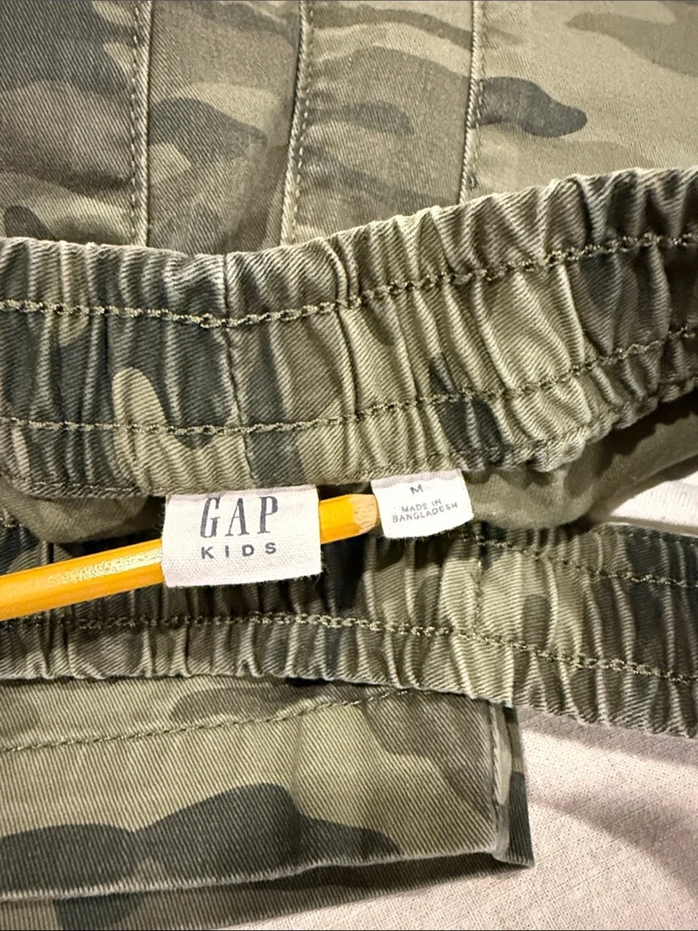 GAP Camo Pull-On Shorts in Olive Green